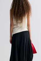 Scarf Wool Top Cream