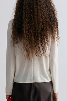 Cloudlike Knit Soft Crewneck Off-white