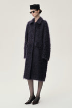 Modernist Mohair Coat Midnight