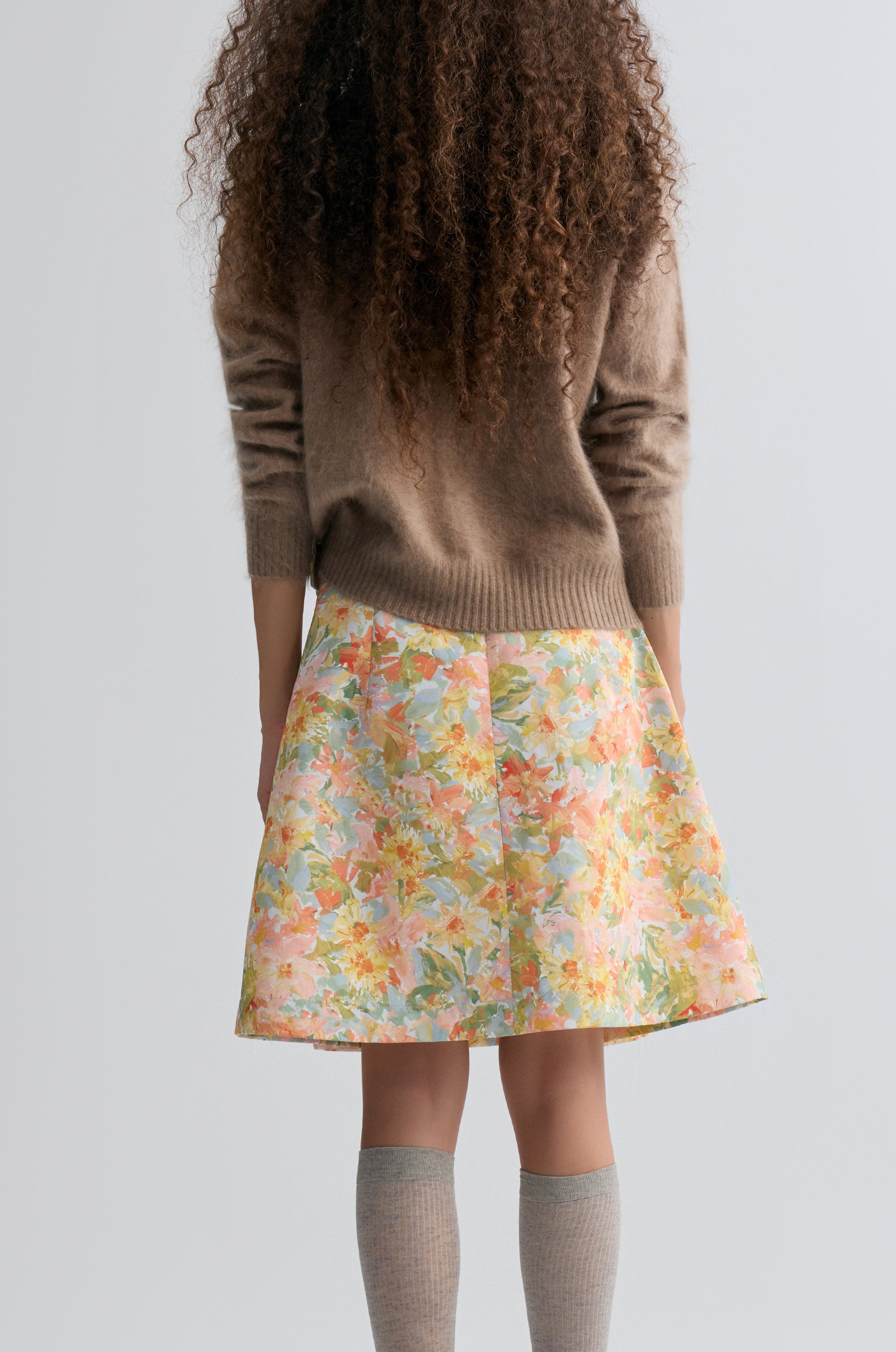 Floral Print Skirt