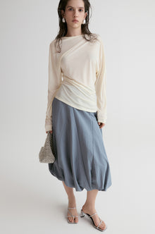 Amalfi Ballon Skirt-Ultimate Gray