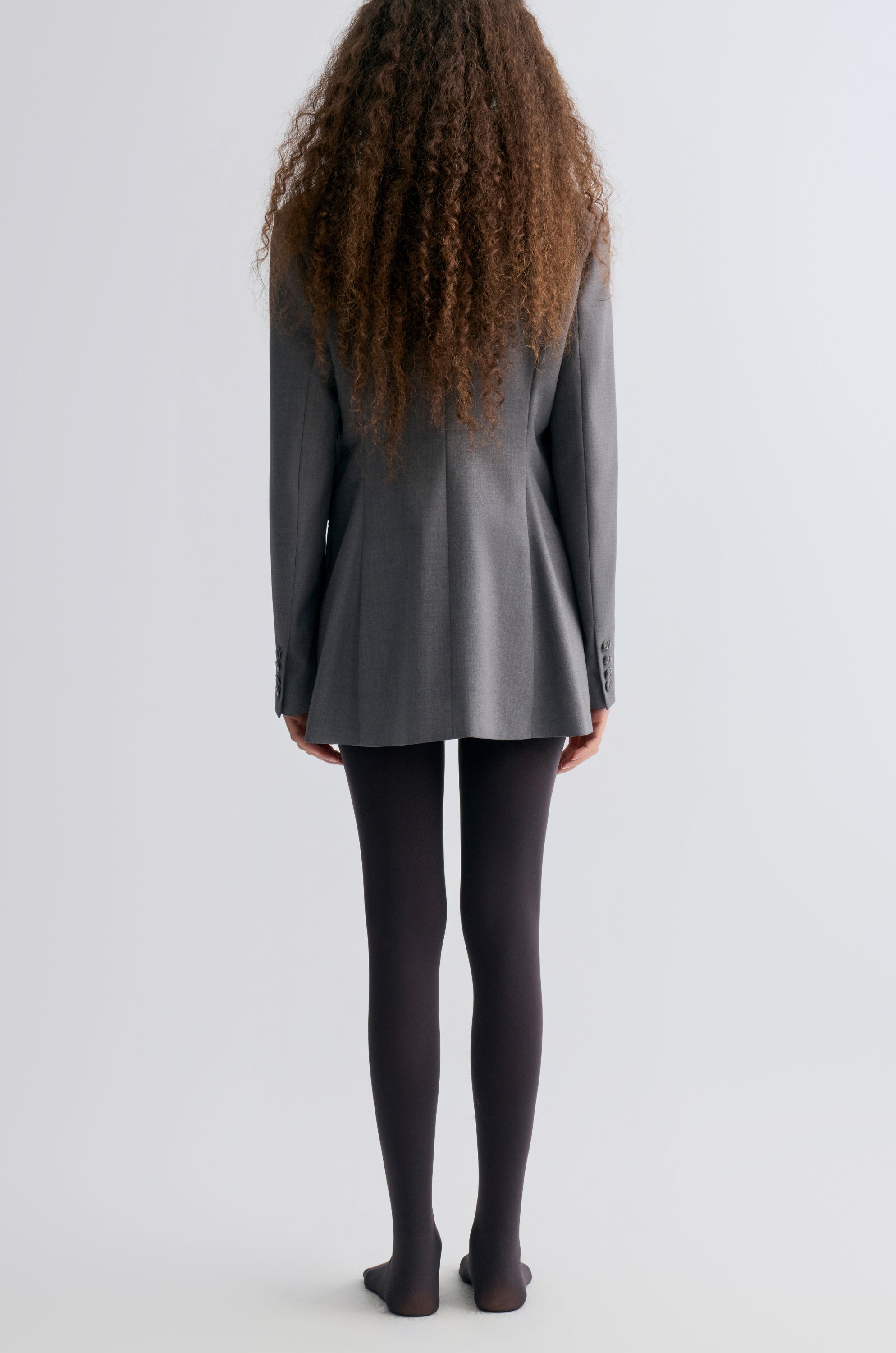 Marlene Double-Breasted Blaze Grey Melange