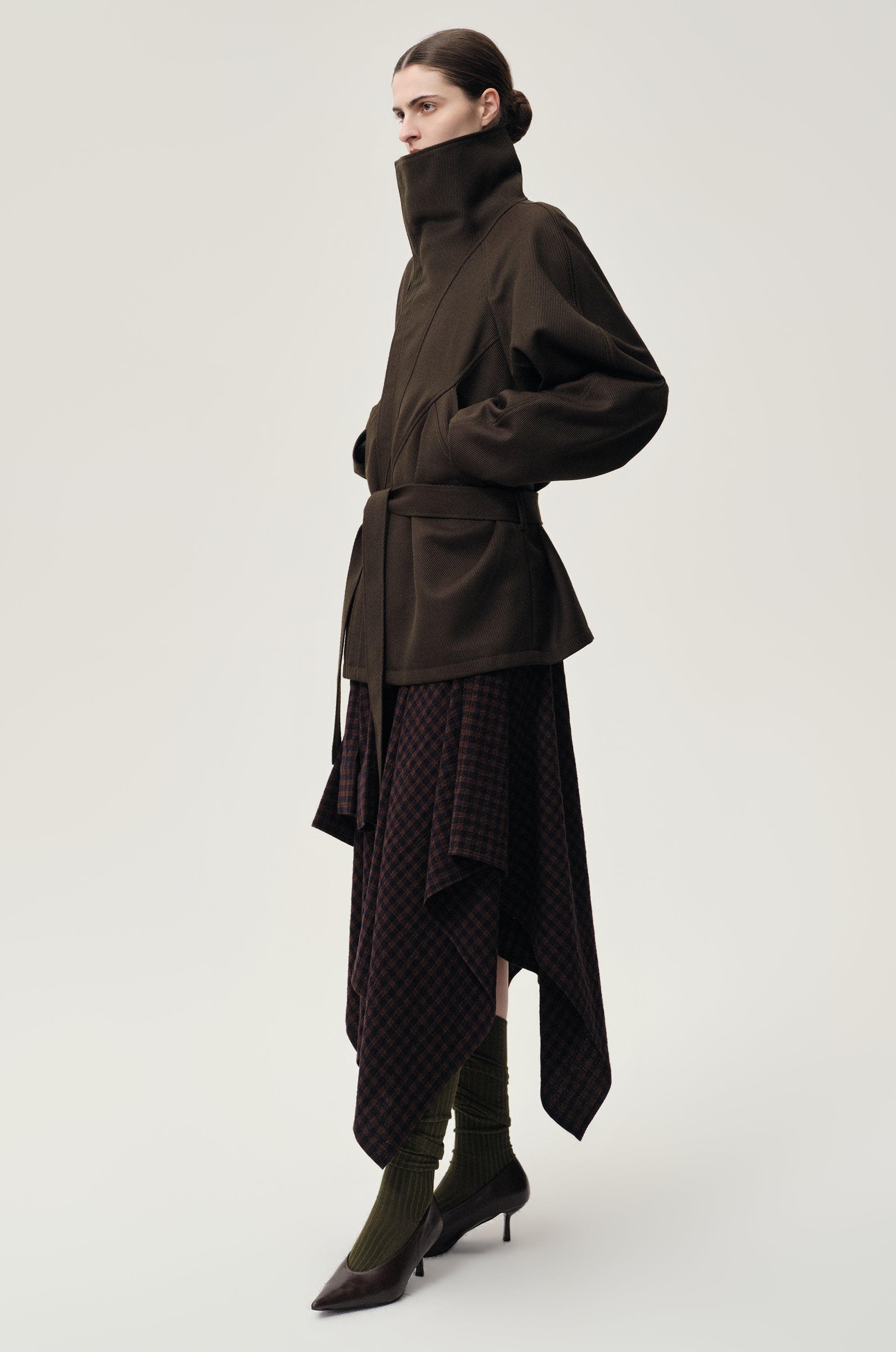 Retro Wool Jacket Black Olive
