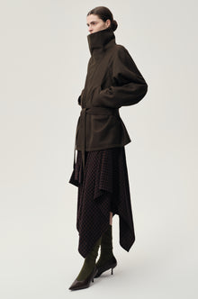 Retro Wool Jacket Black Olive