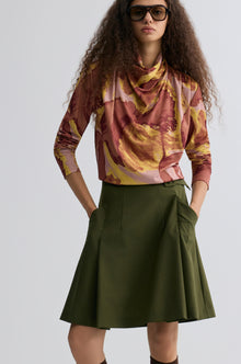 Verve Cowl Jersey Top Blush