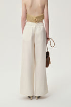 Ibiza Double Waist Trousers Ivory