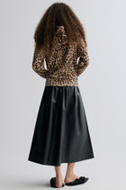 Leopard-print Zipper Hoodie