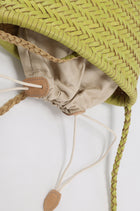 Brise Woven Small Cabas Lemon