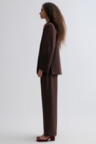 Boxy Single-Breasted Blazer Almandine