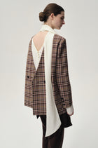 Reversible Check Blazer Espresso