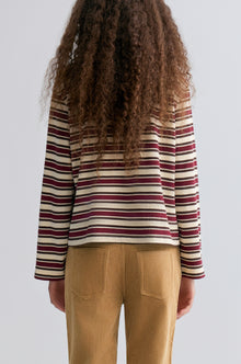 Rugby Stripe Polo Shirt Ivory