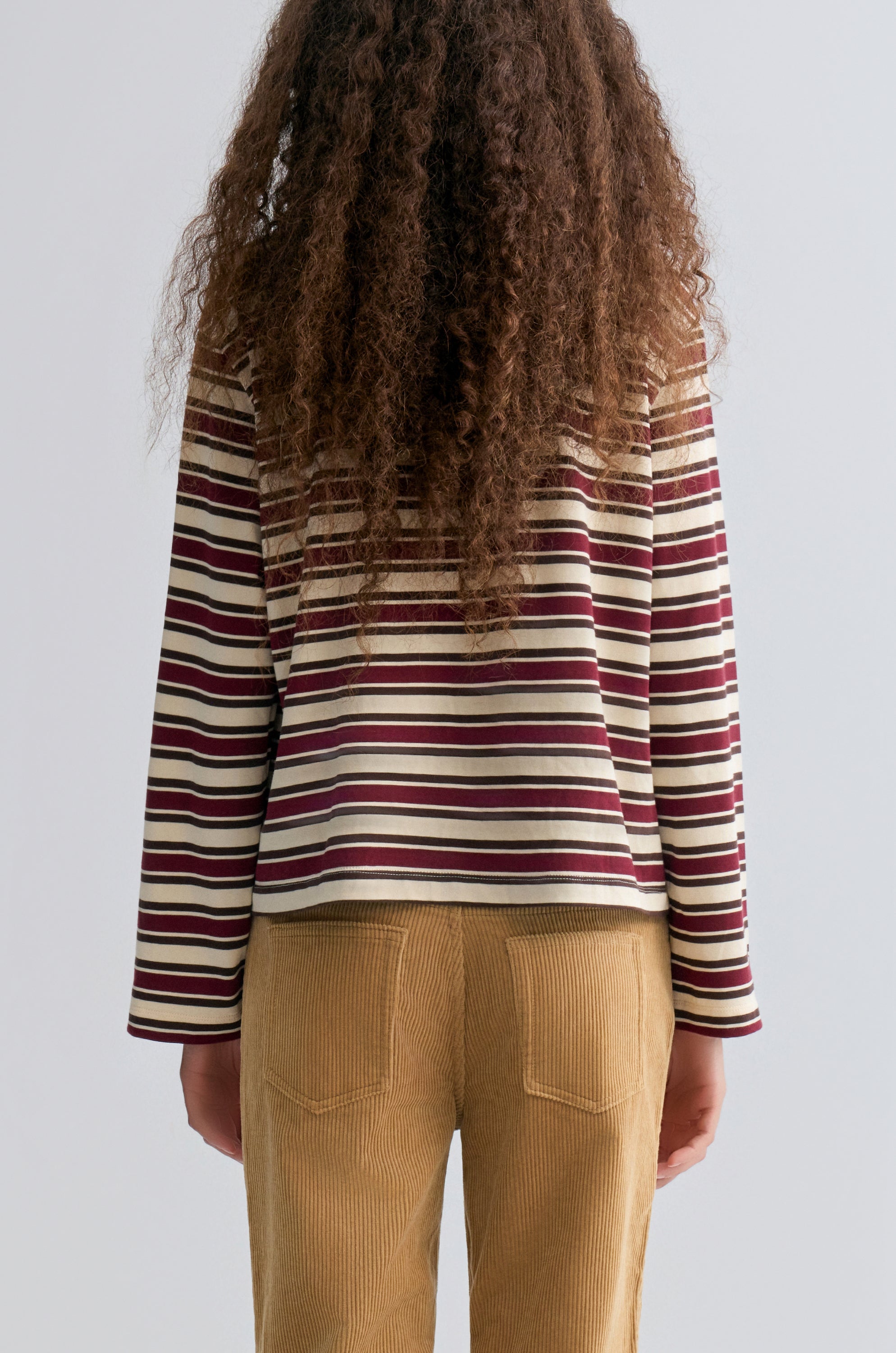 Rugby Stripe Polo Shirt Ivory