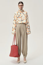 Balloon Pleat Trousers Fossil