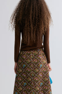 Wholegarment Fine Turtleneck Rust