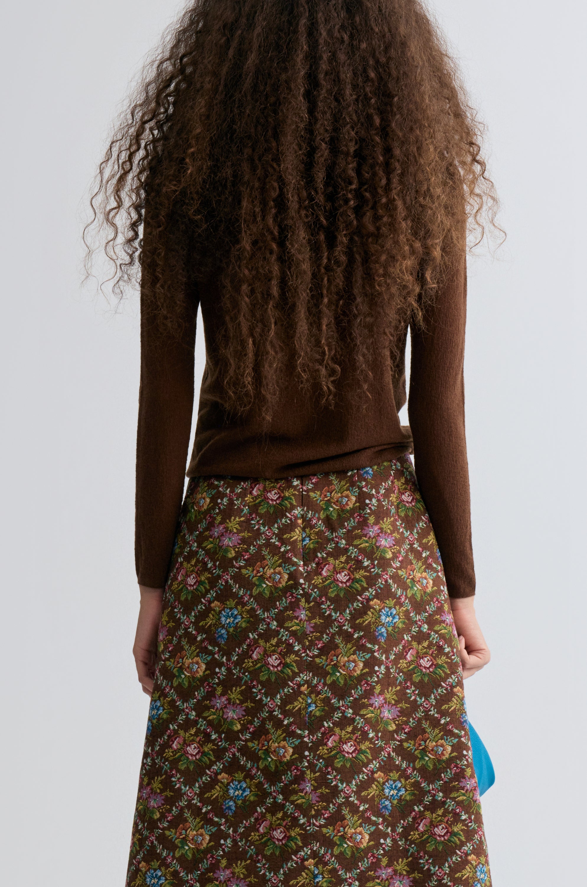 Wholegarment Fine Turtleneck Rust