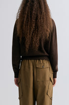 Wool and yak-blend Turtleneck Coffee Brown