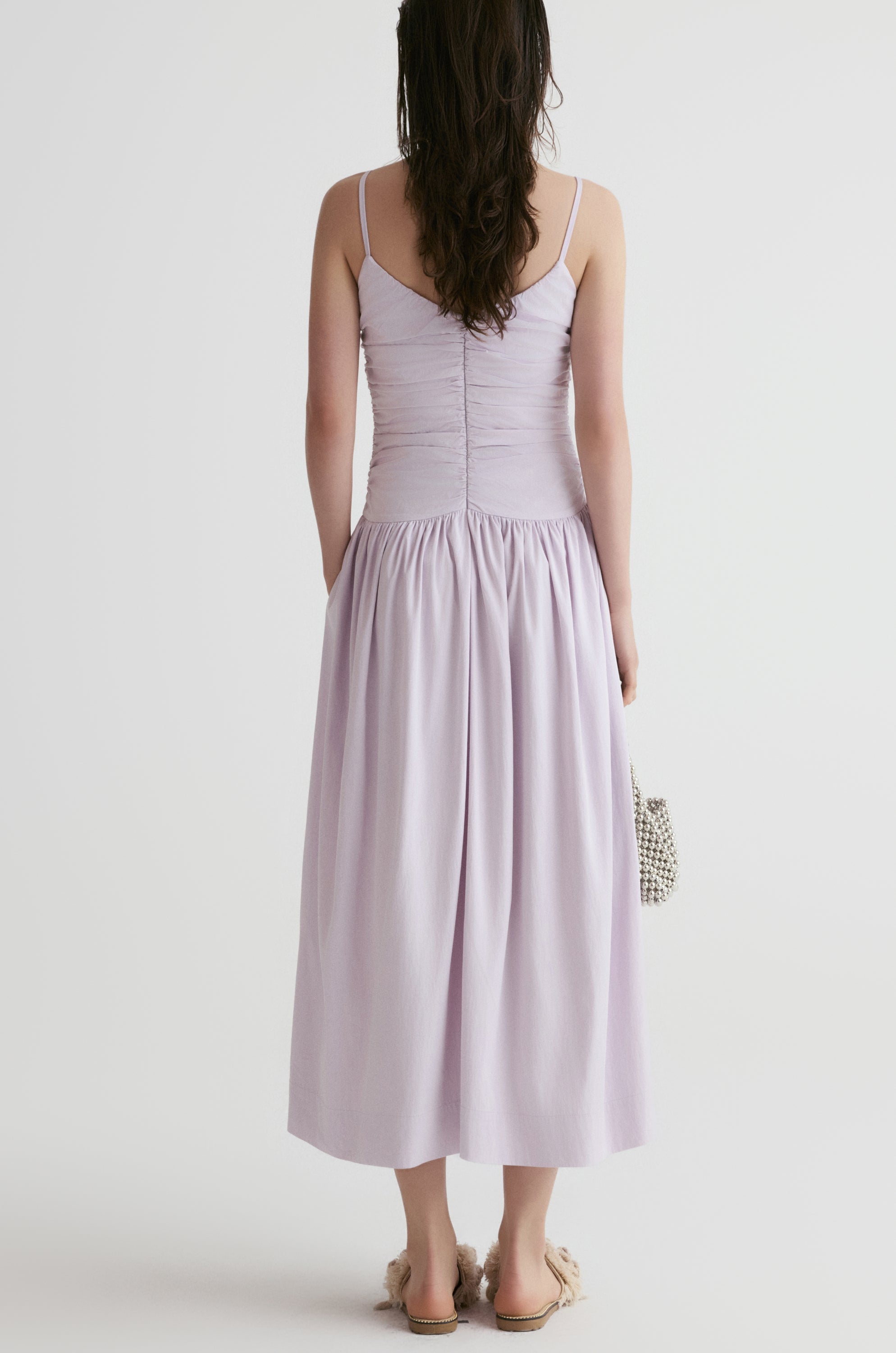 Tuscany Drape Cami Dress-Lillac