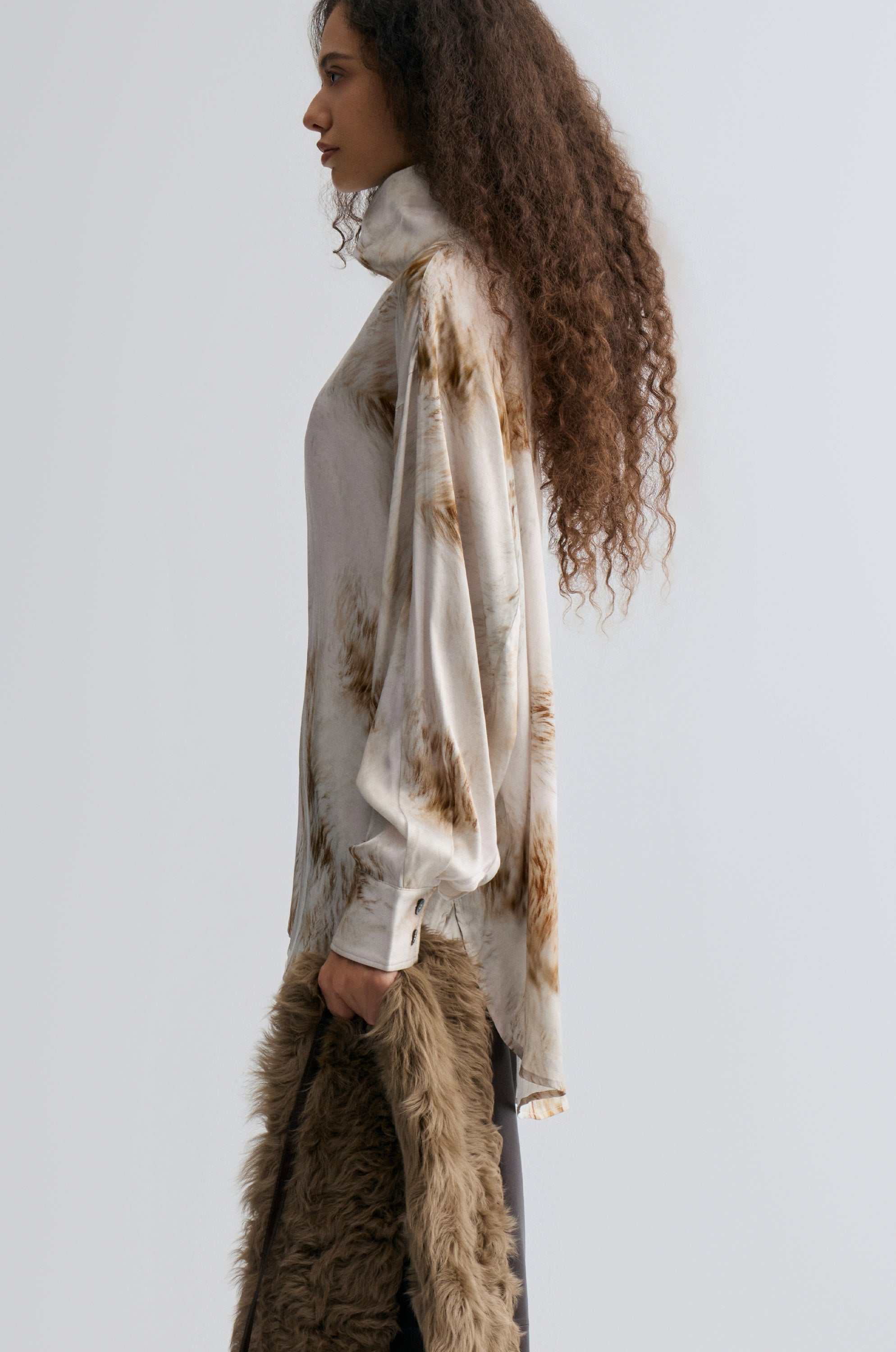 Fur Print Blouse