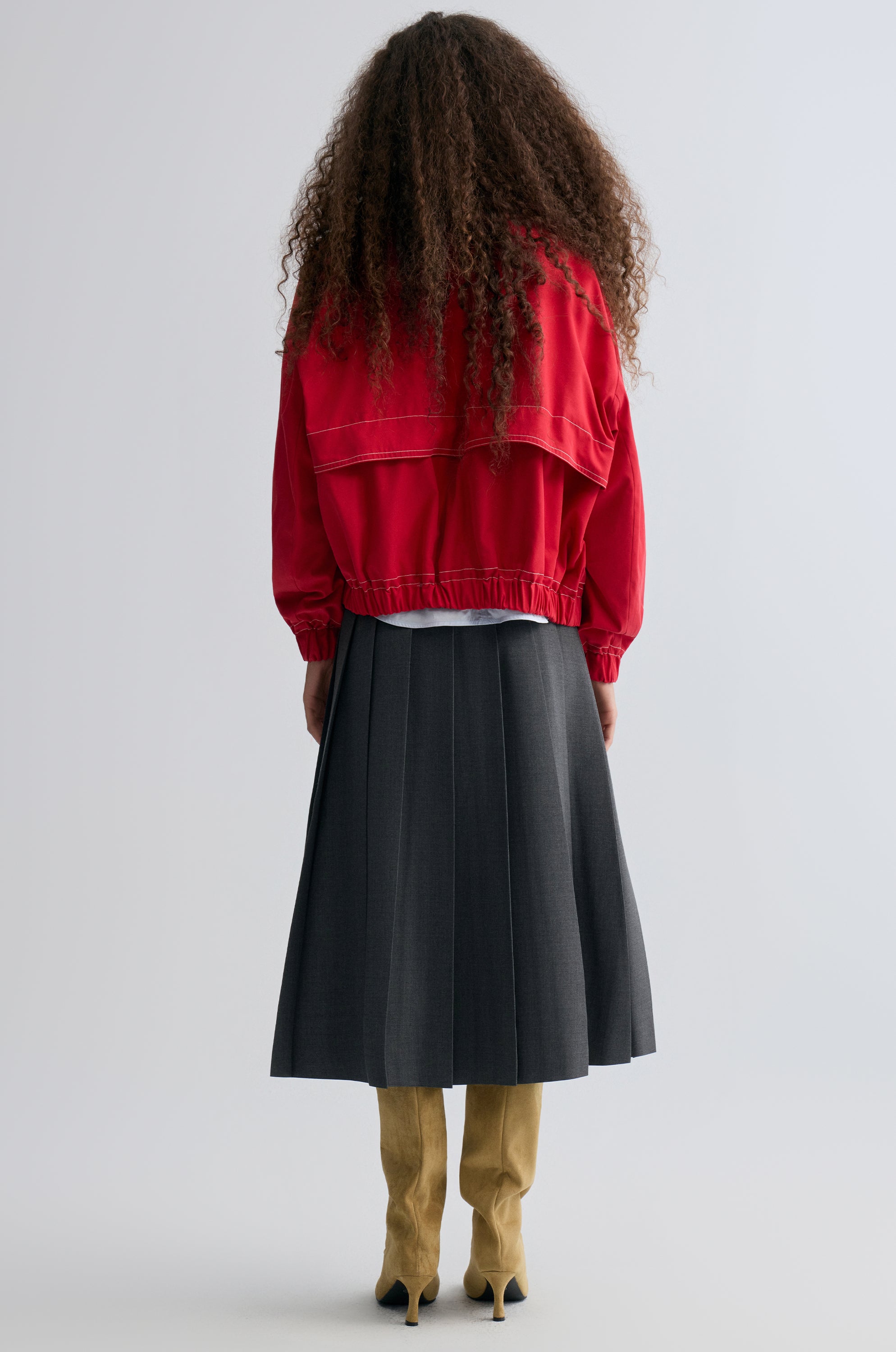 Weekend Flight Parachute Jacket Scarlet