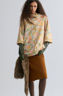 Floral Print Scarf Top