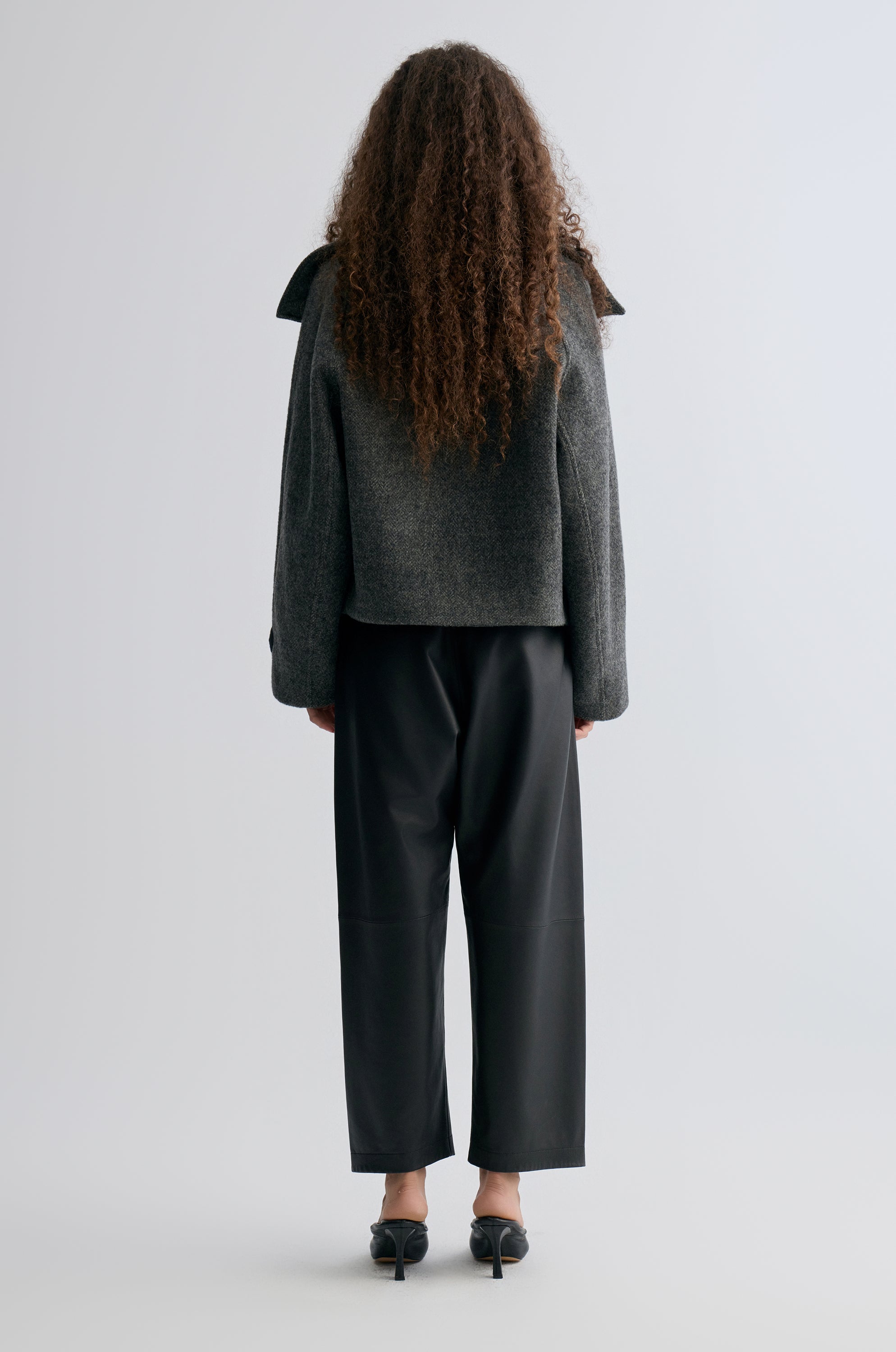 Retro Herringbone Wool Jacket