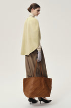 Opera Double-faced  Wool Cape Top Butter
