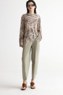 Boho Paisley Linen T-shirt