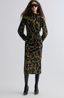 Velvet Printed Dress