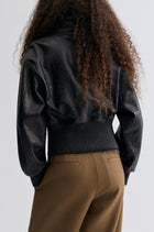 Leather Bomber Jacket