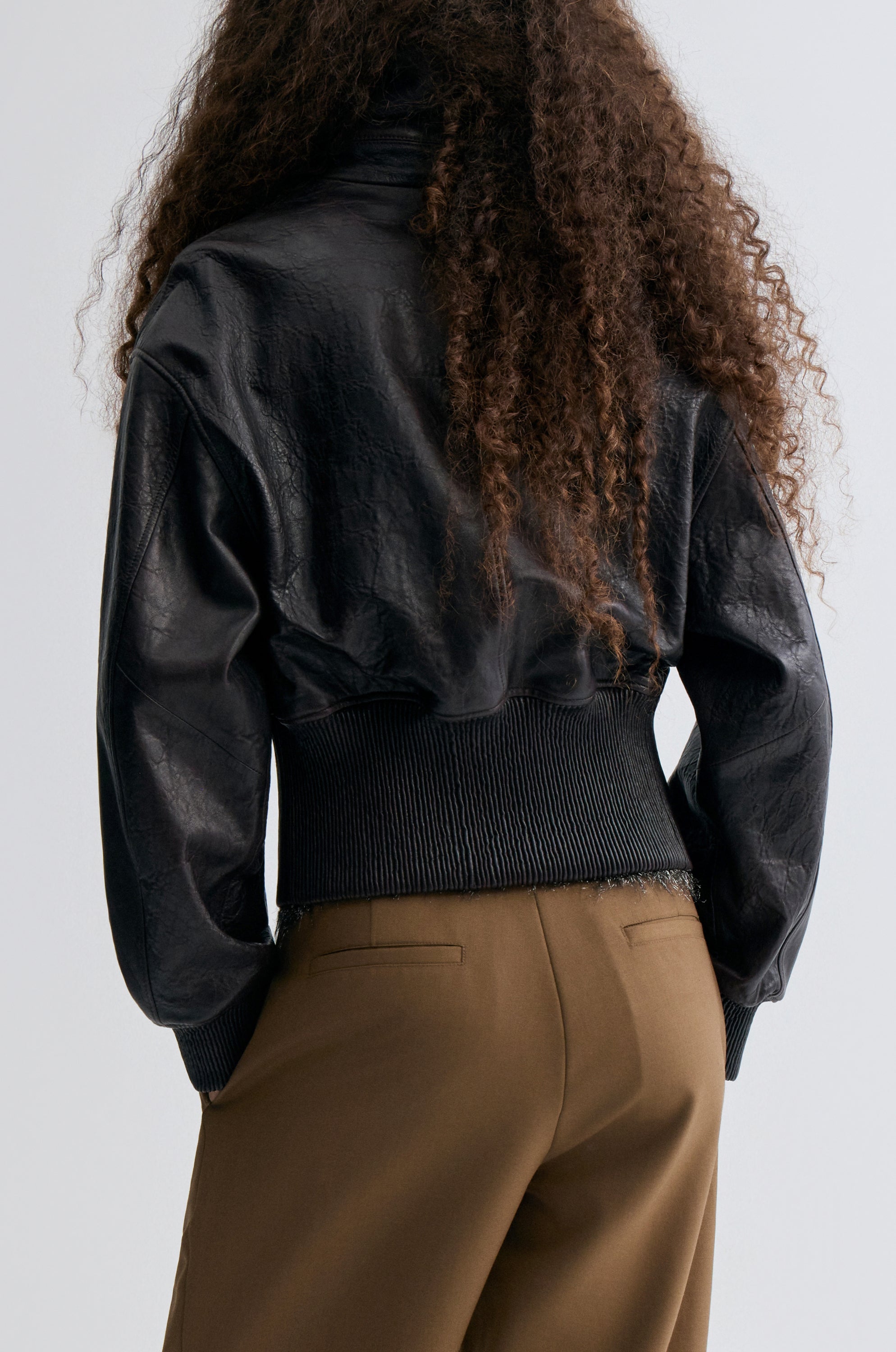 Leather Bomber Jacket