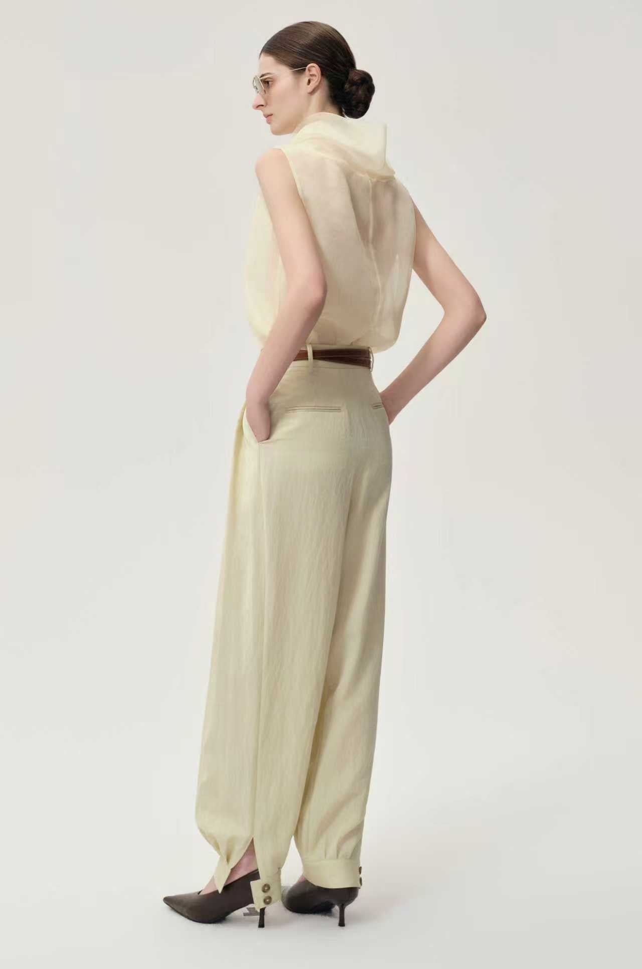 Balloon Pleat Trousers Butter