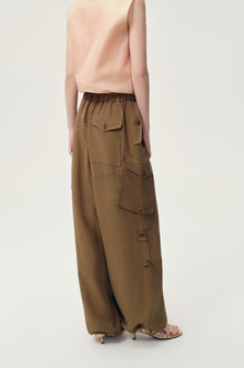 Drift Baggy Cargo Trousers Hazel