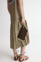 Majorelle Shell Suede Mini Bag-Chocolate Brown