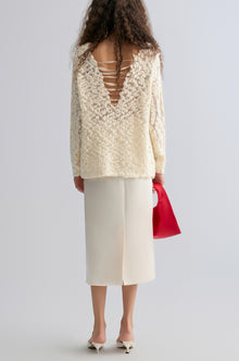 Nimbus Satin Skirt Pearl