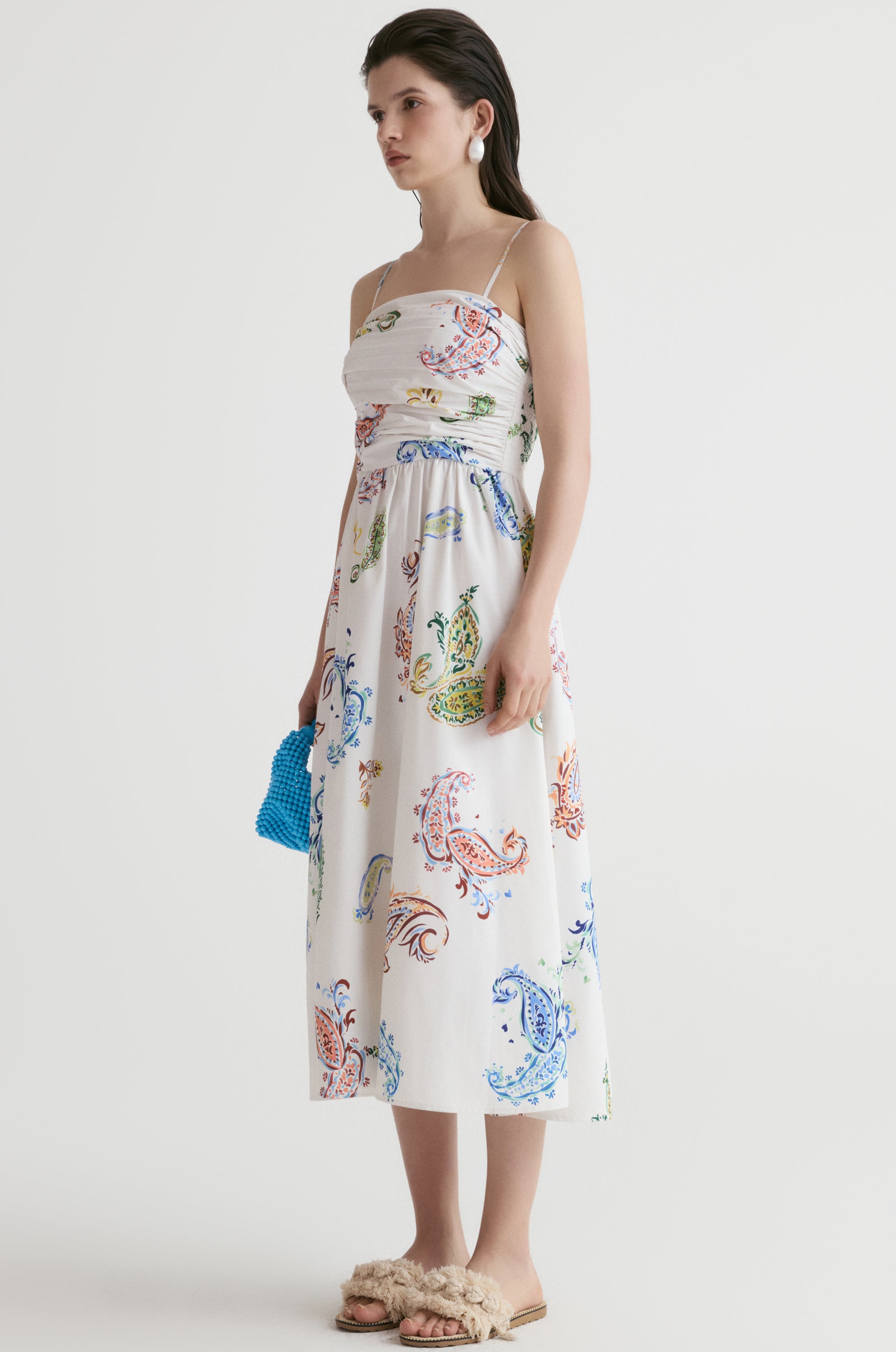 Santorini Paisley Cami Dress