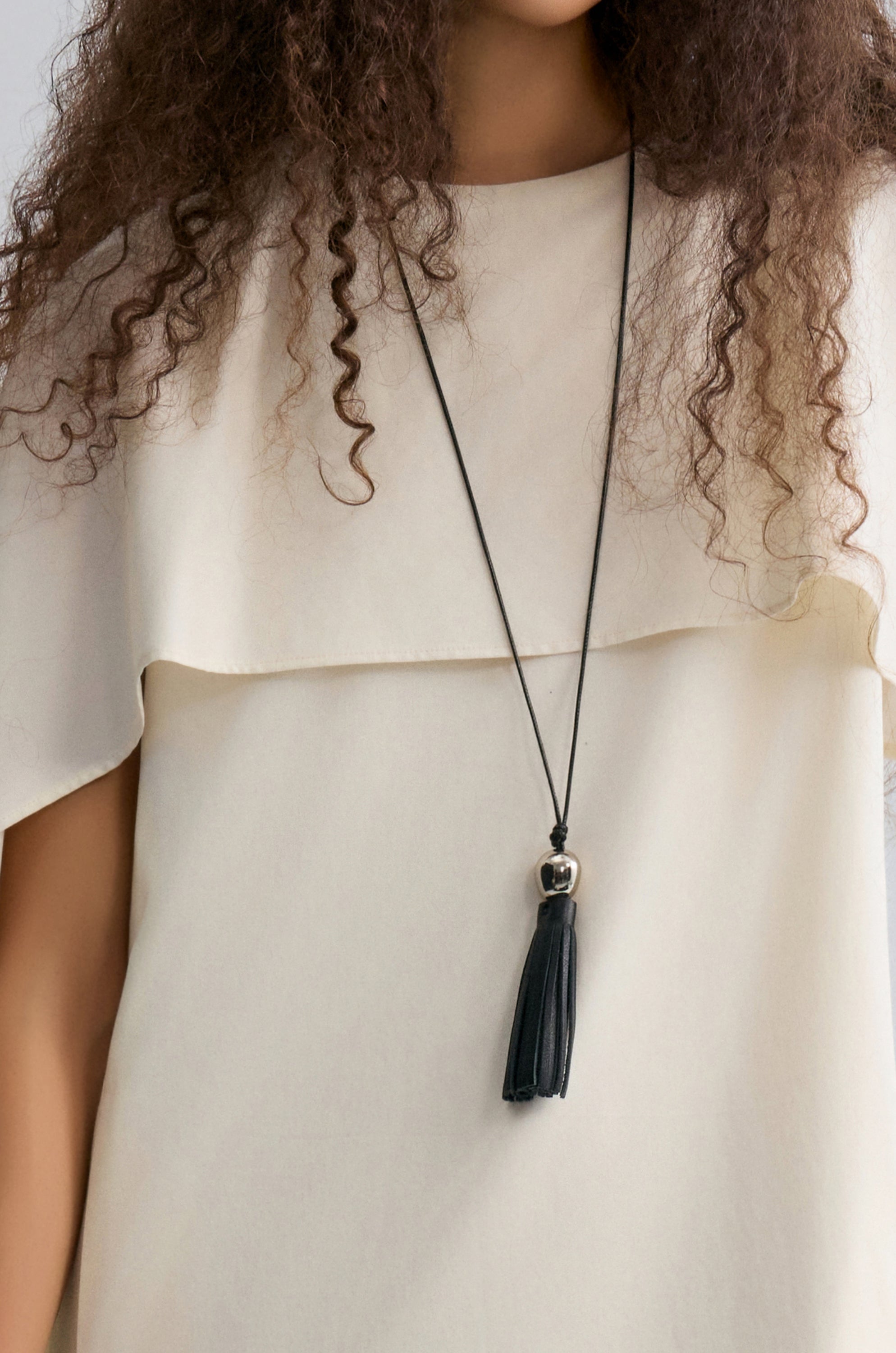 Tassel-pendant Necklace | Front Row Shop