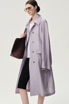 Zephy Trench Purple Ash