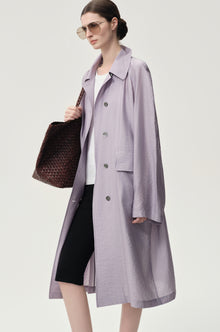 Zephy Trench Purple Ash