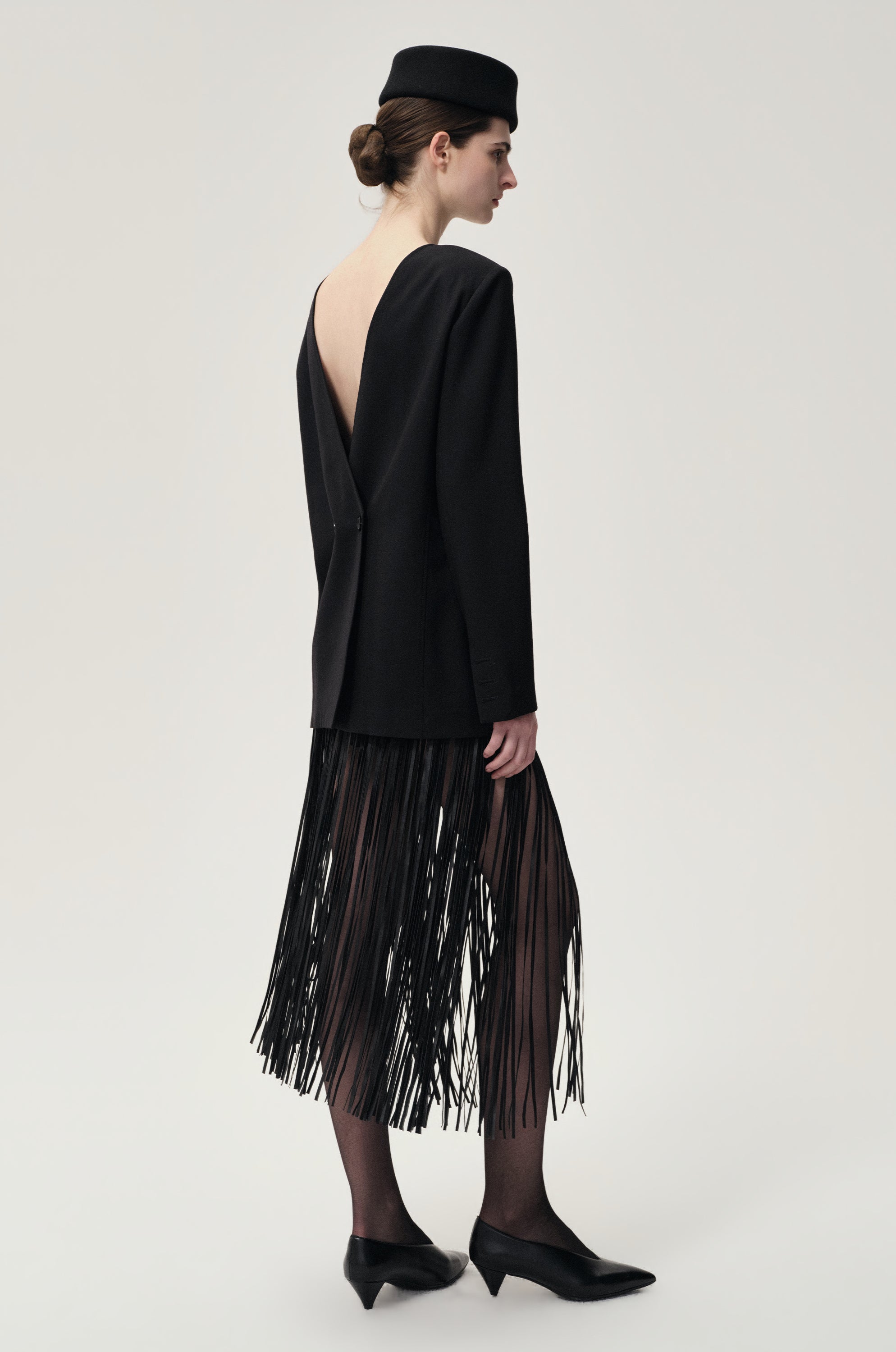 Margot Reversible Tailored Blazer Black