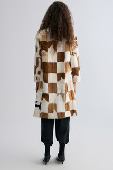 Chevre Patchwork Fur Coat