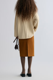 Boyfriend Collar Sweater in wool and yak-blend