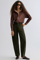 Relaxed Double-layer Shirt Rum