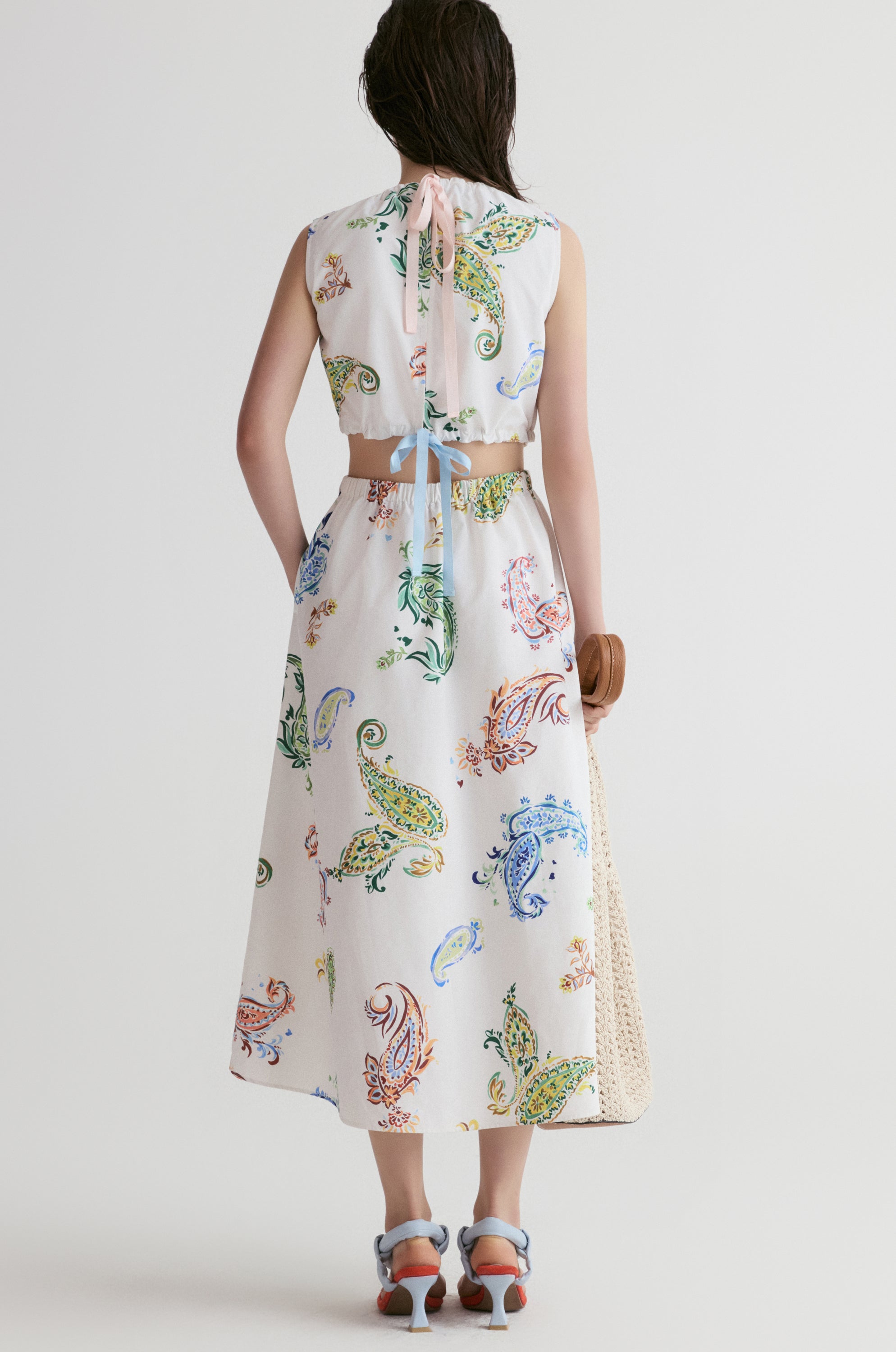 Santorini Paisley Maxi Dress
