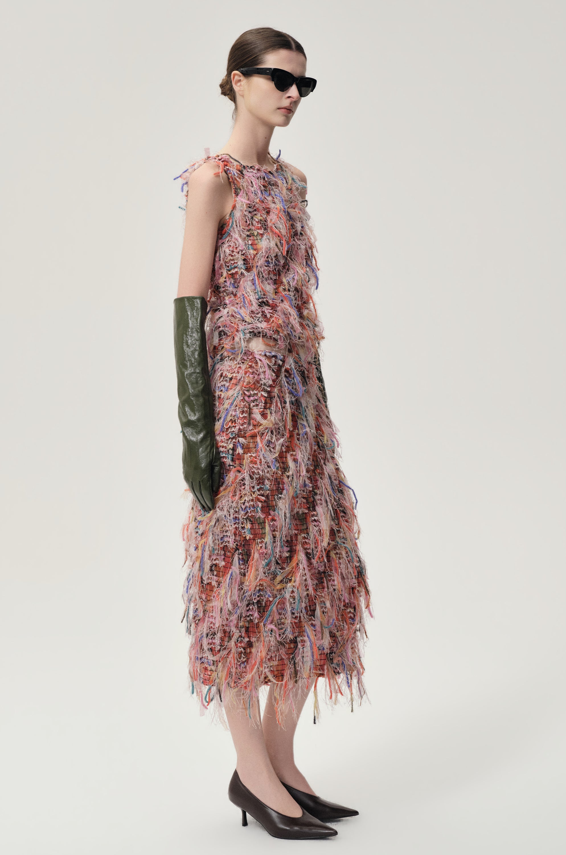 Julie Fringed Top Pink