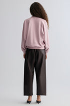 Cotton Panelled Sweater Lilac