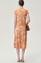 Daisy Viscose Jersey Midi Skirt