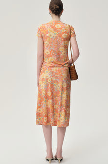 Daisy Viscose Jersey Midi Skirt