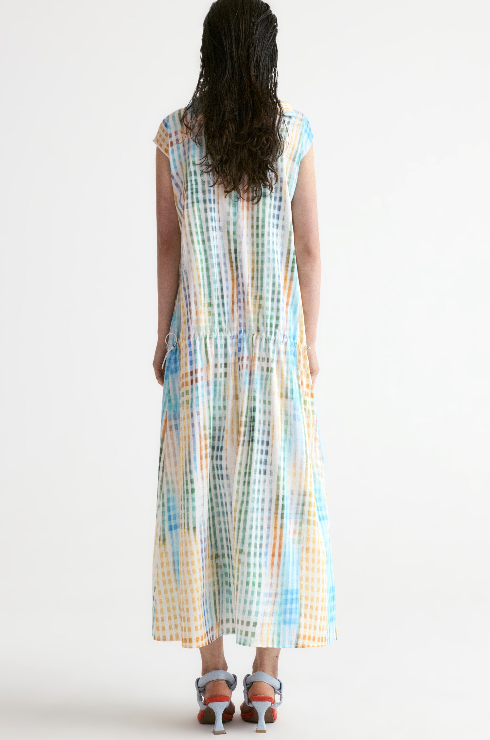 Amalfi Checked Elasticated Dress