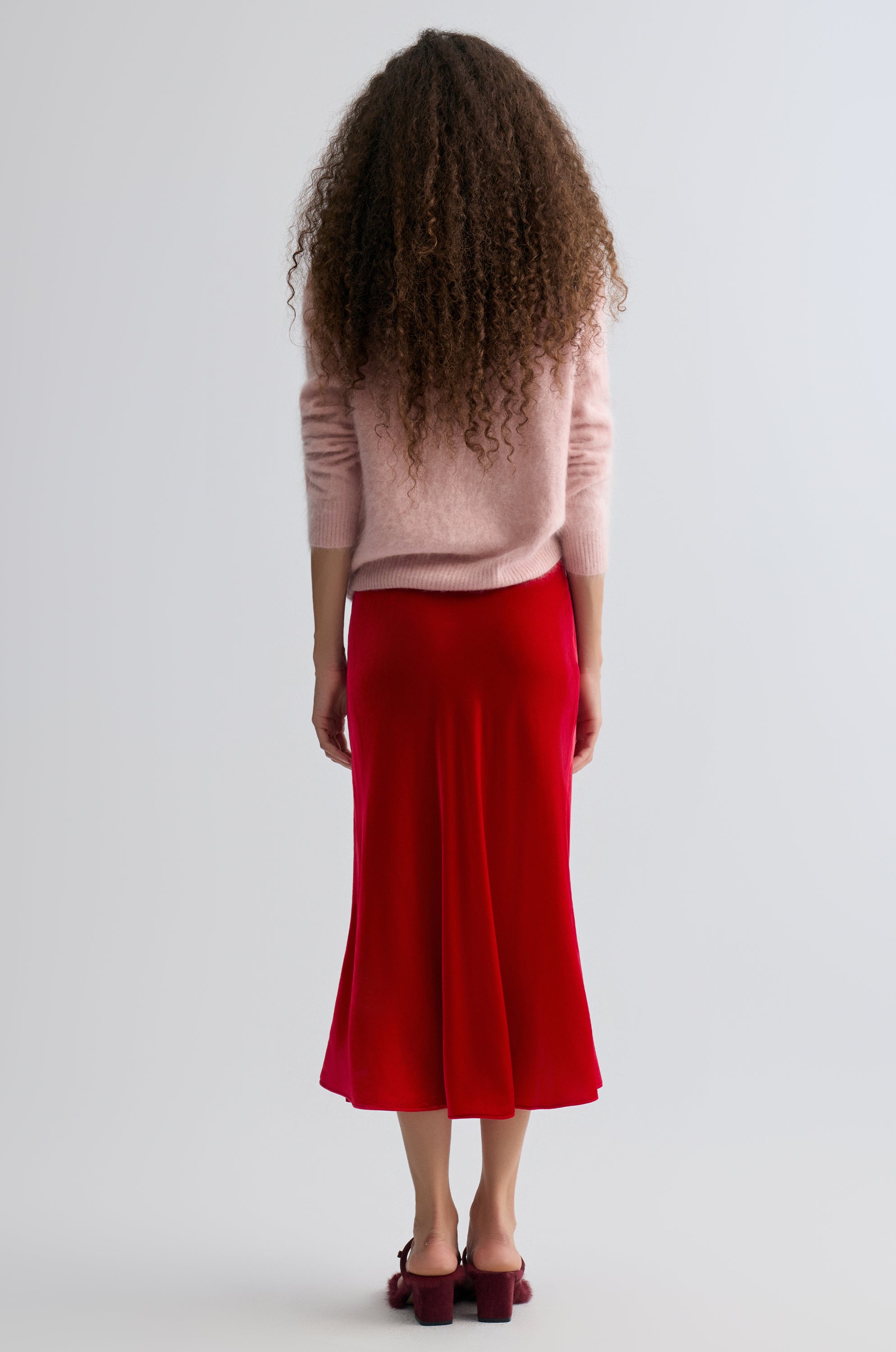 Plush Boxy  Brushed Cashmere Sweater Rosa