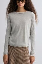 Cloudlike Knit Soft Crewneck Grey Melange